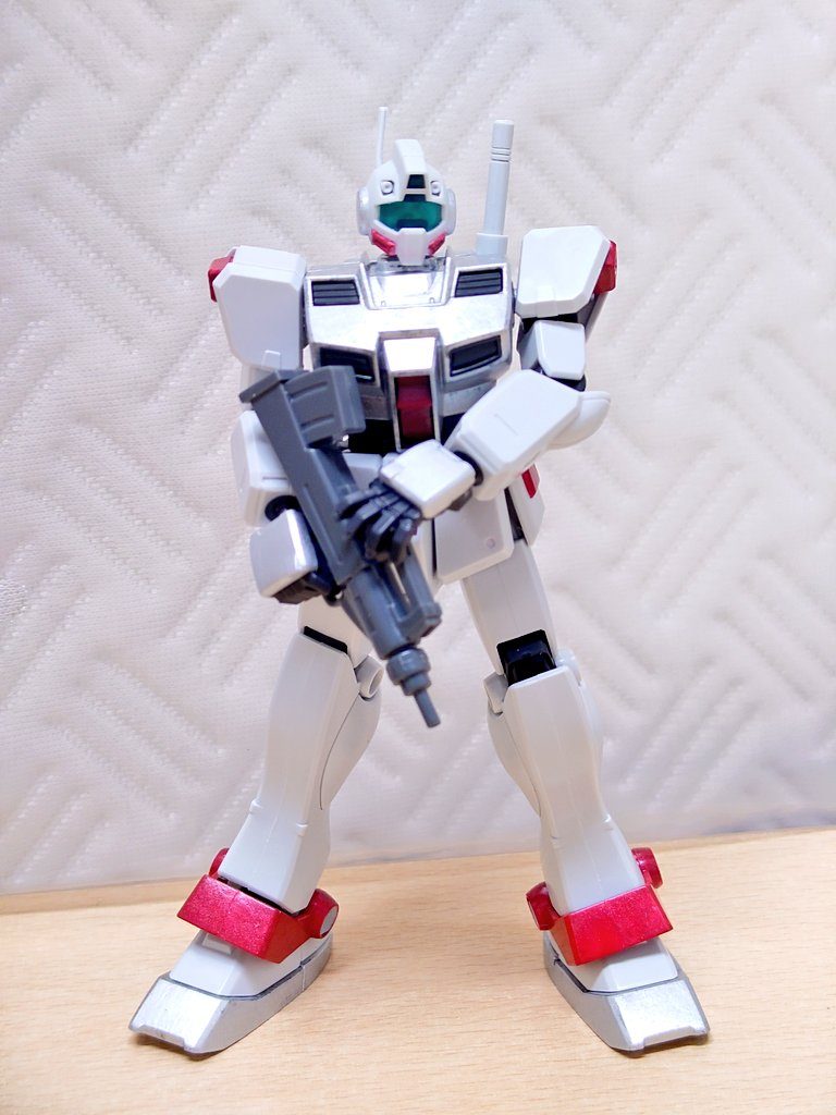 寒ジム、ガワラジム、ブチキャノン、それと現在製作中のジムスト、ジムコマ(コロニー)、ジムセプト辺りで3機小隊×2を作ろうかと画策中。地上戦小隊⇒寒ジム[隊長機]、ガワラジム、ジムスト宙間先日小隊⇒ジムセプト[隊長機]、ジムコマ、ブチキャノン辺りかなと(笑)。