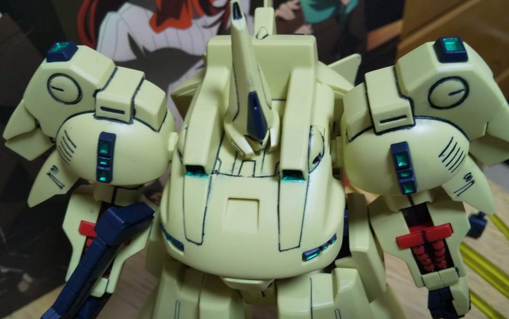 モノアイは蛍光Pだ。すみ入れもバッチリだ。