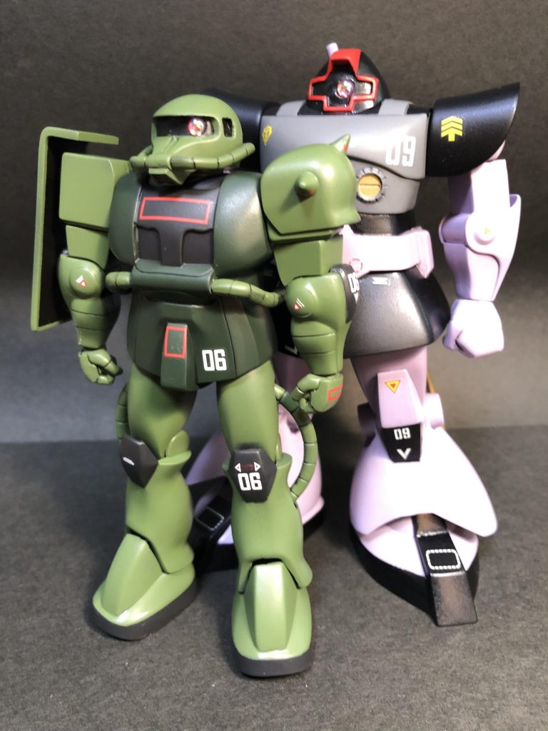 旧キット合わせ。ドムオーパーツだろマジで。