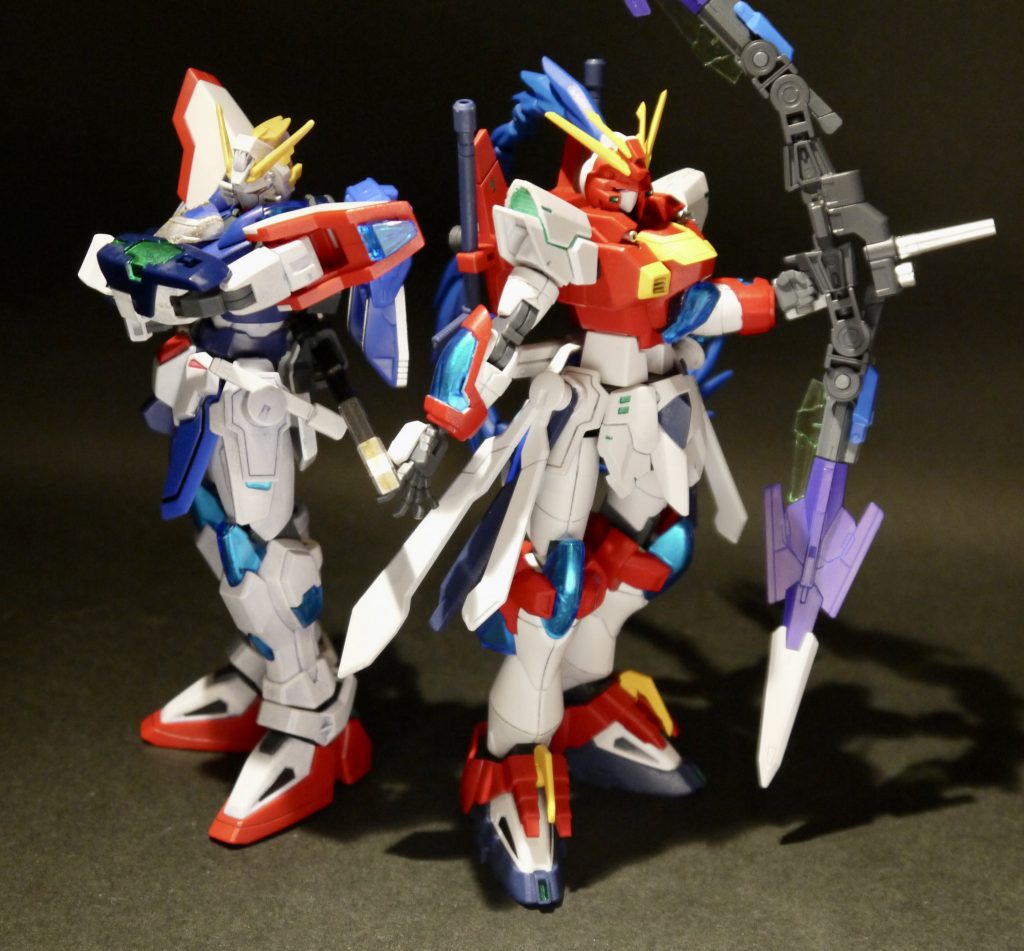 相棒であるインベールガンダムノヴァとツーショット