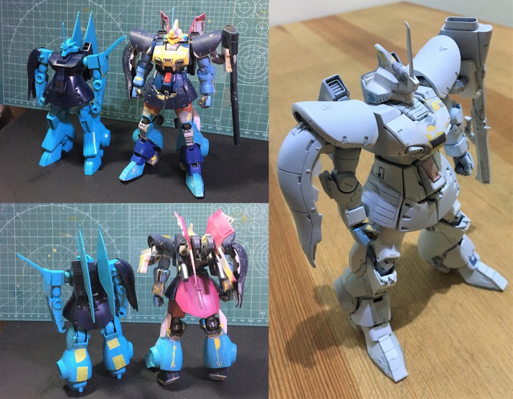 旧キット使用率は意外と高いです。しかし、昔からずっと疑問なんですが、肩関節と脇の間にある球体パーツって、一体何なんですかね……?