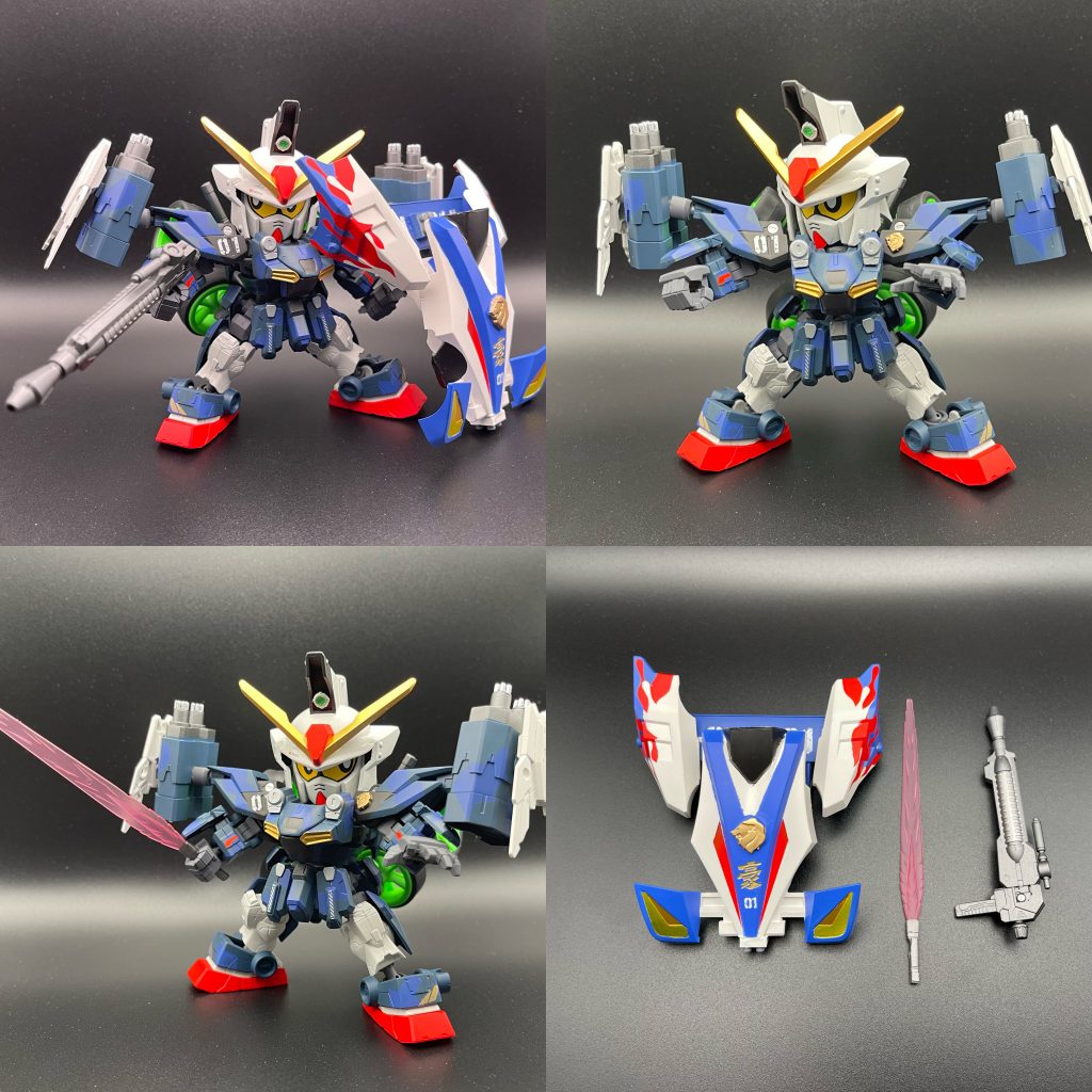 武装は、アクセラートキャプテンライフルキャプテンビームソード両肩のキャプテンガトリングキャノンキャプテンシールド（マグナム）　　等