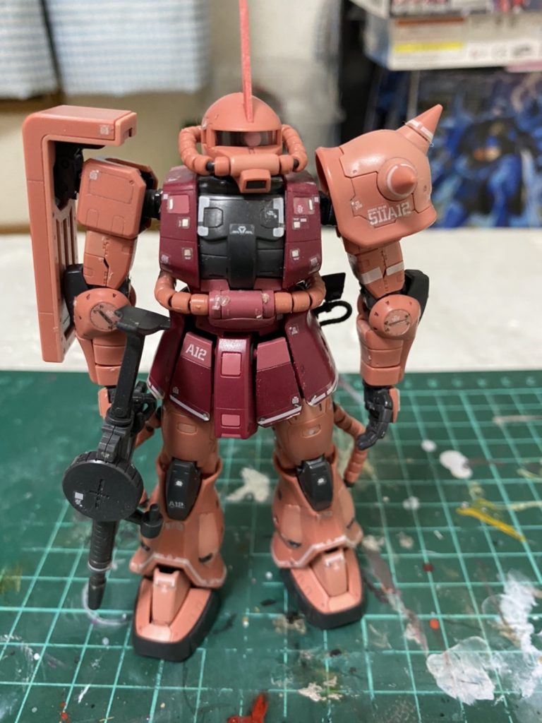 塗装…つや消し前シャア専用ッぽくできたかな…？