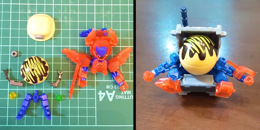 ●素材100均玩具の「たこ焼き」と、バンダイの「アニマギア」がメインだよ!ホバートラックは、バンダイの「マイクロウォーズ」だよ!