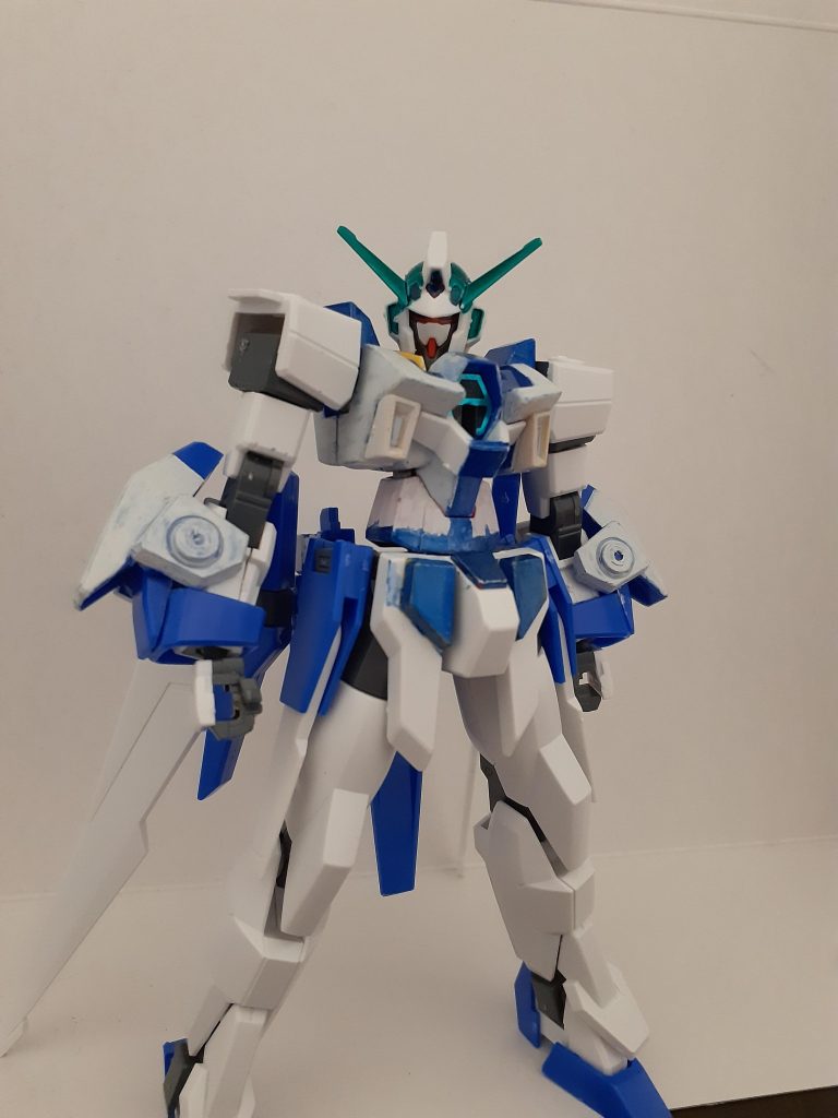 この機体は、東方キャラの東風谷早苗をイメージして作りました。