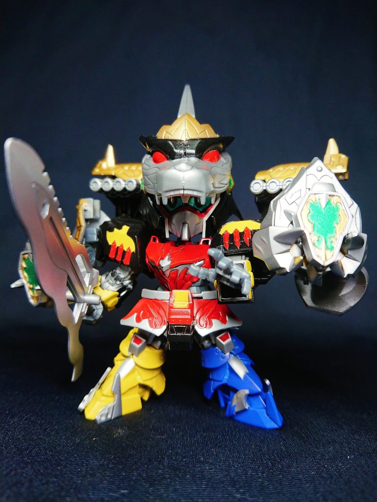 ディノカヴァリエとディノシーザーが竜帝合体。ディノインペラトゥルです。