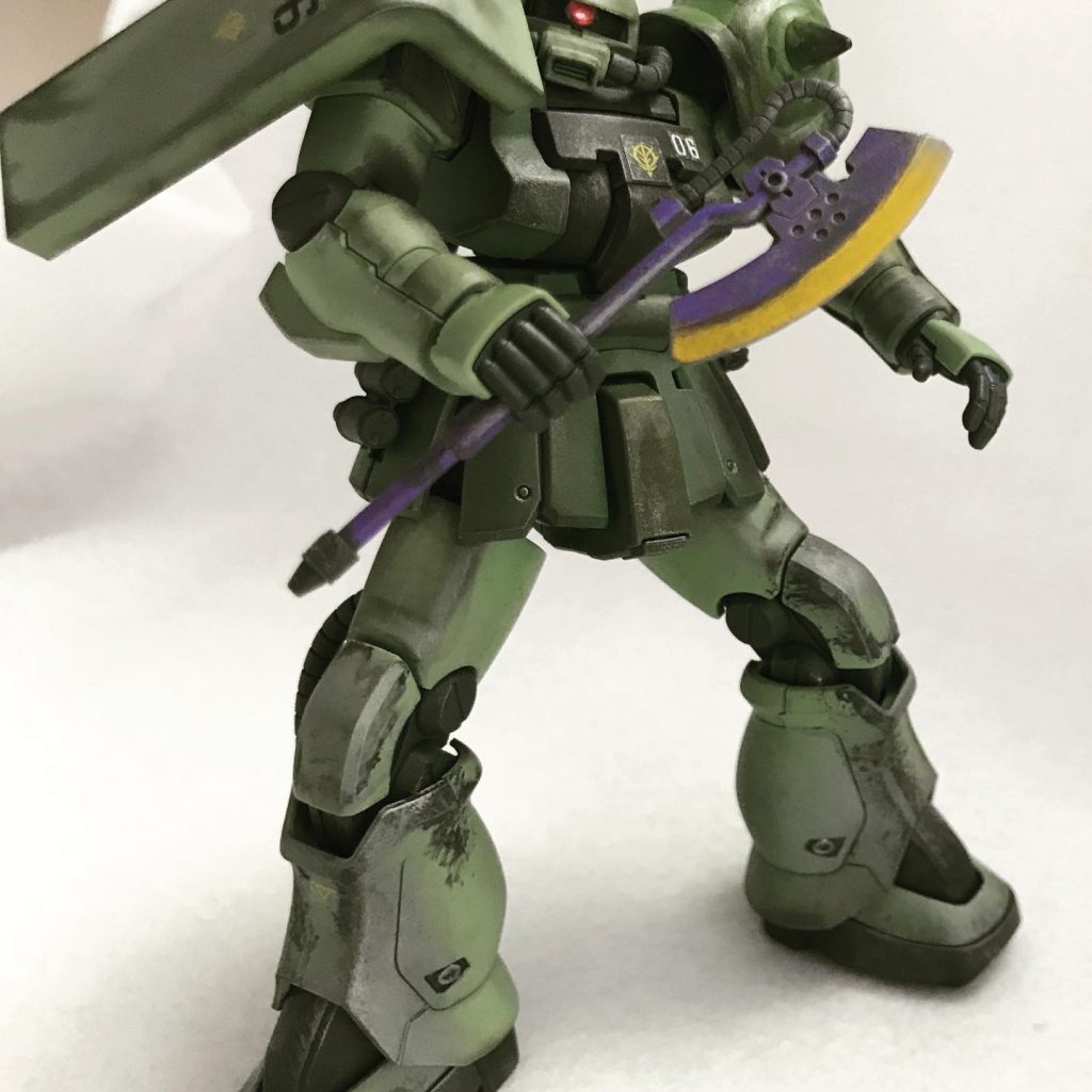 ザクF2ウェザリング–2枚目/制作者：ガンライ