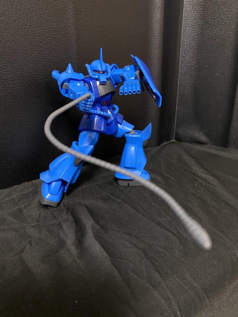 グフ（素組みと墨入れ）–5枚目/制作者：@ganpuraozi