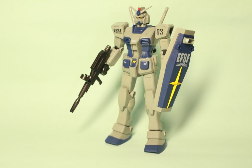 後ハメ加工と塗り分けの練習をしようとFGガンダムを使用しました。