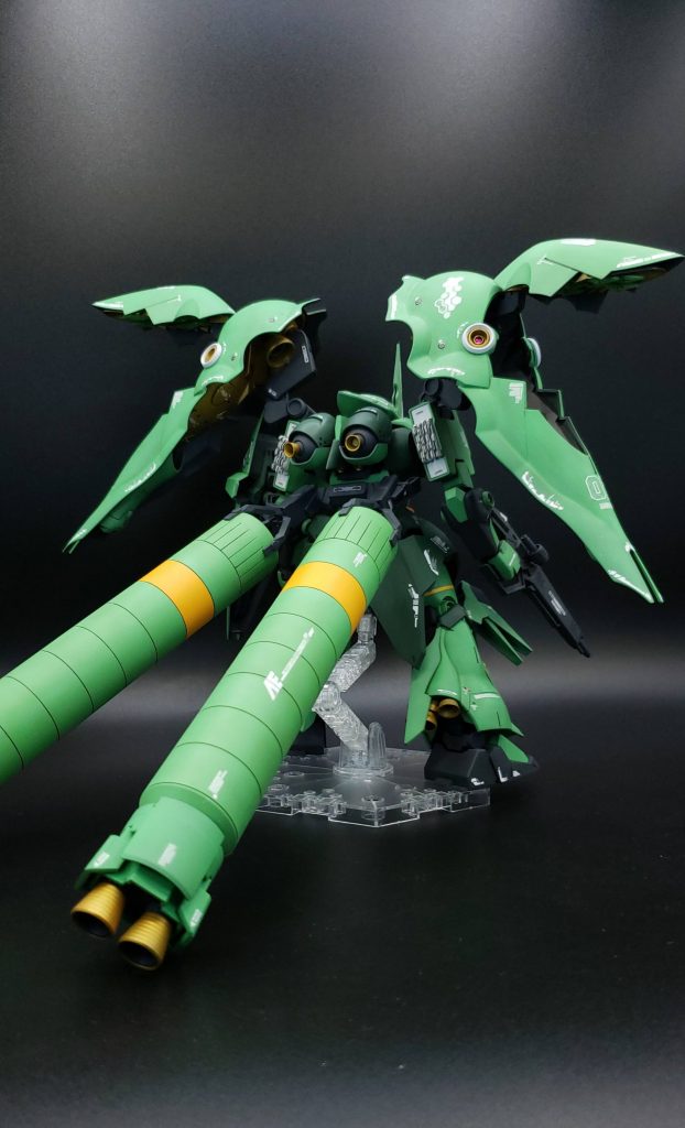 MGFAユニコーンのプロペラントタンクを移植🎵全体のバランスが良くなりどっしりボリューミーになったと思います😊リペアードのタンクのカラーリングを意識しました🎵