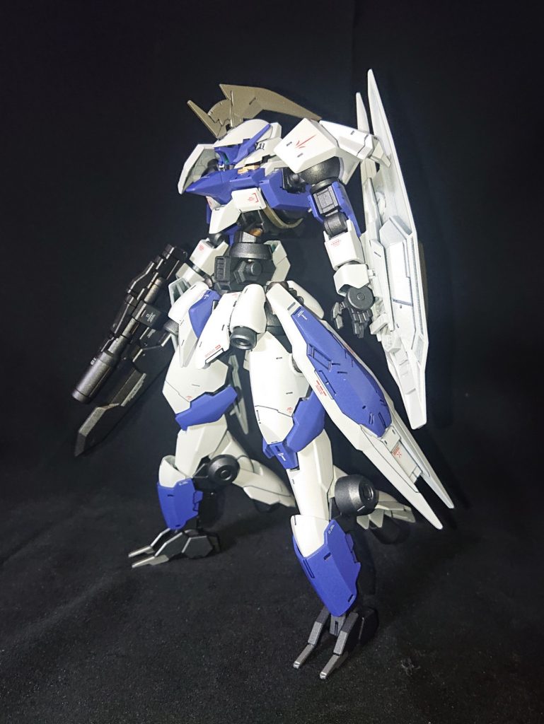 スカルモルズレギンレイズに次ぐ試作量産型機体として開発された機体。ジュリアのスペアパーツやグレイズアインの戦闘データが使用されており「陸戦特化のジュリア」的なイメージ。空間戦闘用に「フレズヴェルグ」とゆうユニットも用意されている。