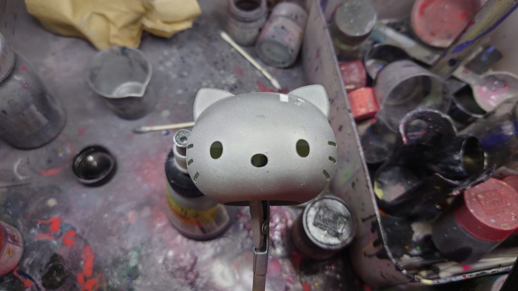 ゲート処理した関係で一応全部塗装しています。が、薄め液とツールウォッシュを間違えて薄めて表面がっさがさにしました…(やすりかけて修正…)