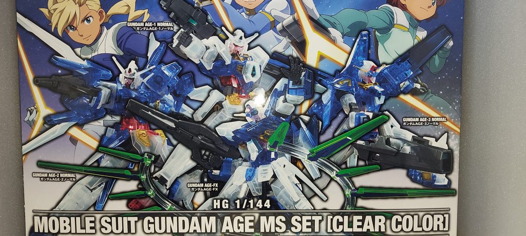 HG ガンダムAGE クリアカラーセット–2枚目/制作者：ランディ