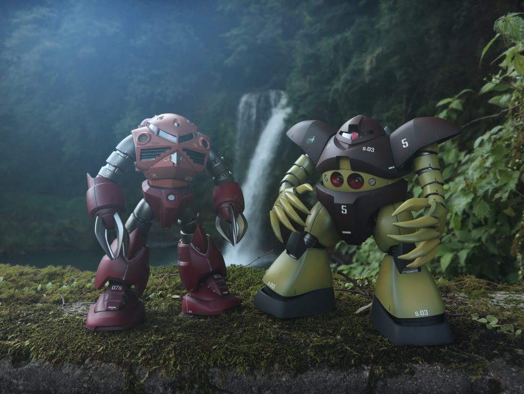 過去作MGシャア専用ズゴックと一緒に…一気にジャブロー感が増してきました