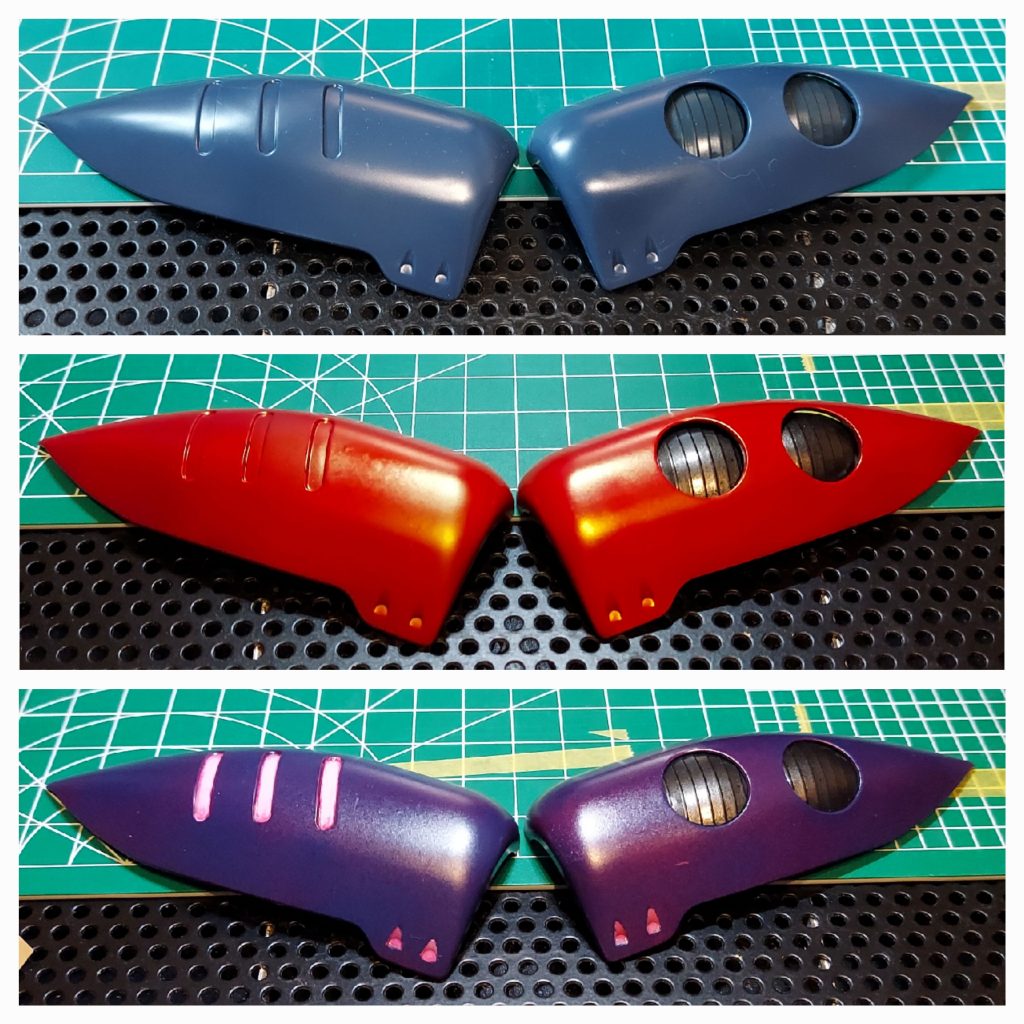 ガンダムレッドからのティターンズブルーです