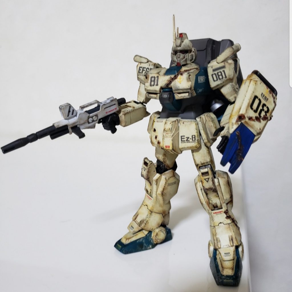 旧キット扱いですがスナップフィットなのでそんなに苦労はないですね。パーツの合いは良くないのでパチ組みはキツイかもですが^^;ジオラマ用に半田ごてでダメージ加工して、チッピング等の汚しを追加しました。