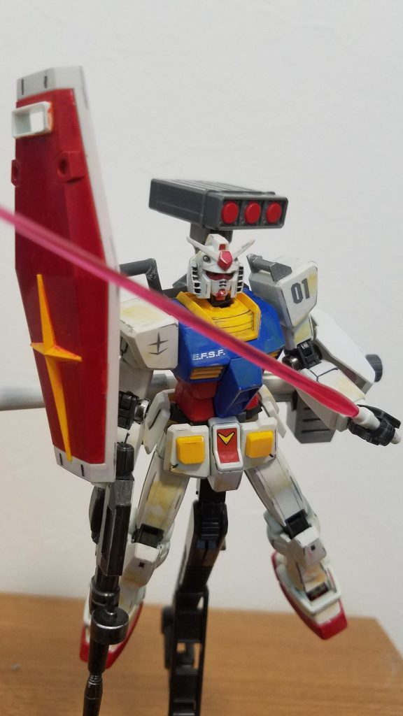 Bプランでの抜刀。うーん、左肩の寂しさがいなめませんね。しかし、可動域の制限がなくなったので、ポーズは取らせやすいです。