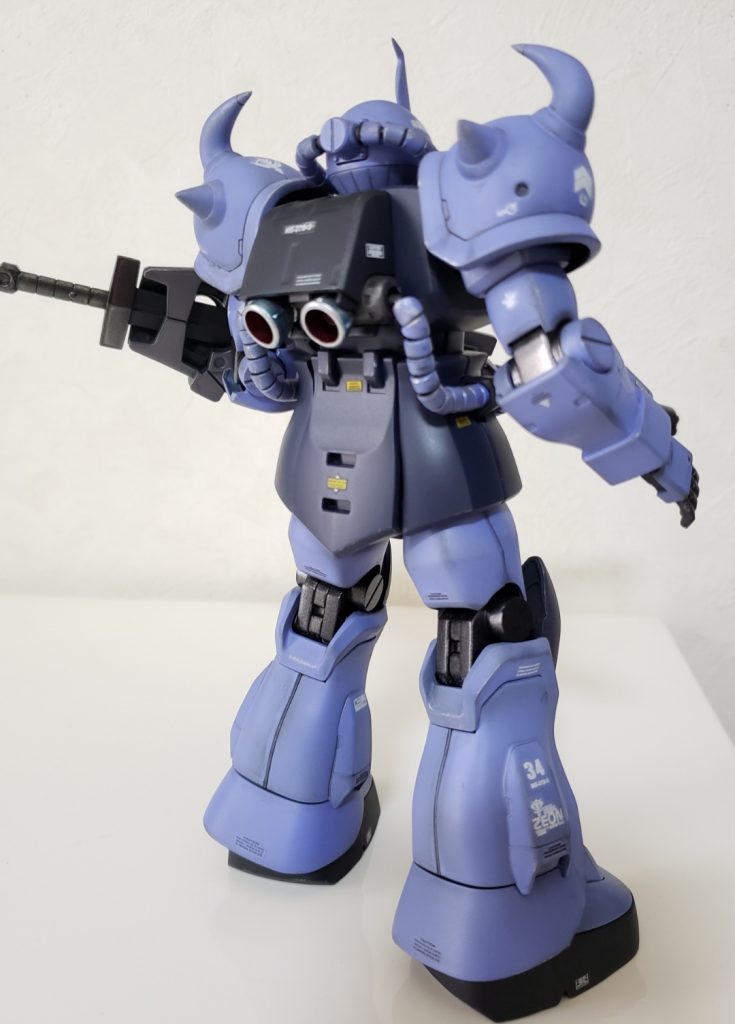 バックショット。動力パイプの表面処理と塗装は数が多いので大変でした💦