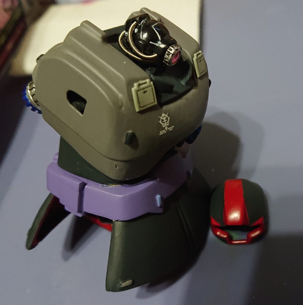 不甲斐なくドムヘッドを作ってみた😅 最後まで閲覧をありがとうございました❗