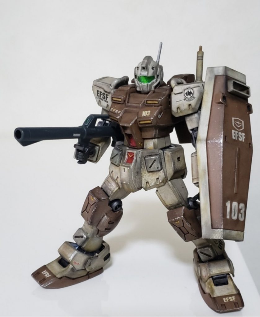 さらにウェザリングマスターのススとアカサビで汚しを追加して、エナメルシルバーをドライブラシして良い感じに完成^^