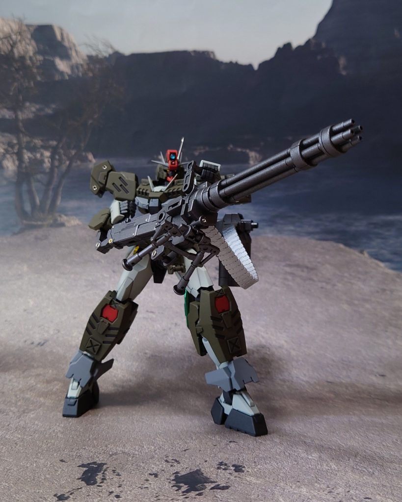 大型ガトリングガンに組み換え、ミッションに対応する。