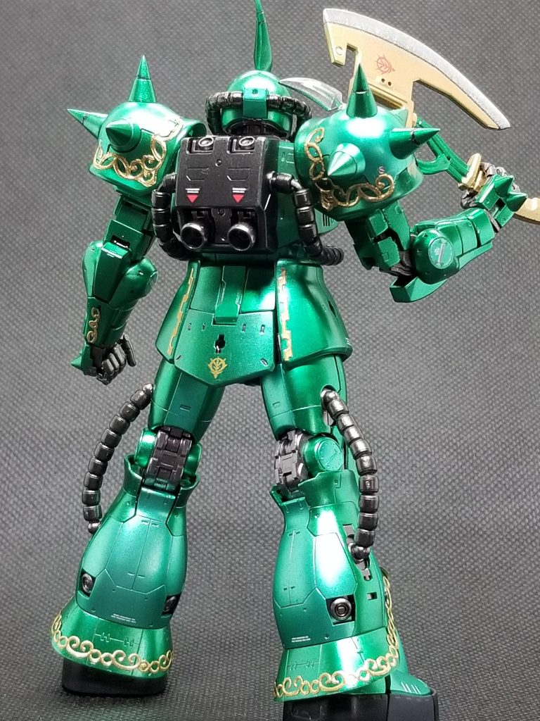 背部。ランドセルはメタリックブラック。設定とは少し違いますが動力パイプもメタリックブラックで塗装。