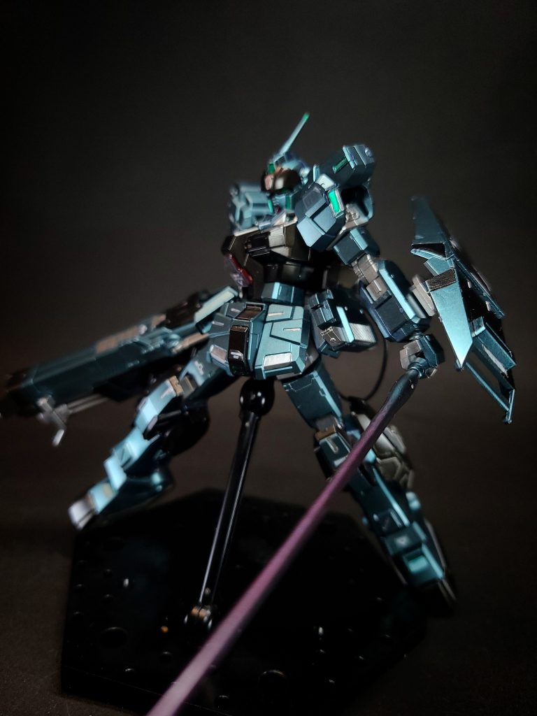 アナハイム・ラボラトリー・ログ第2話「アクシズからの帰還」に登場。アクシズのジオン残党軍と交戦し、ガルバルディαをジム・スナイパーII (ティターンズ仕様)との連携で撃破したが、リカルドの高機動型ガルバルディαに両腕を切断され、無力化された