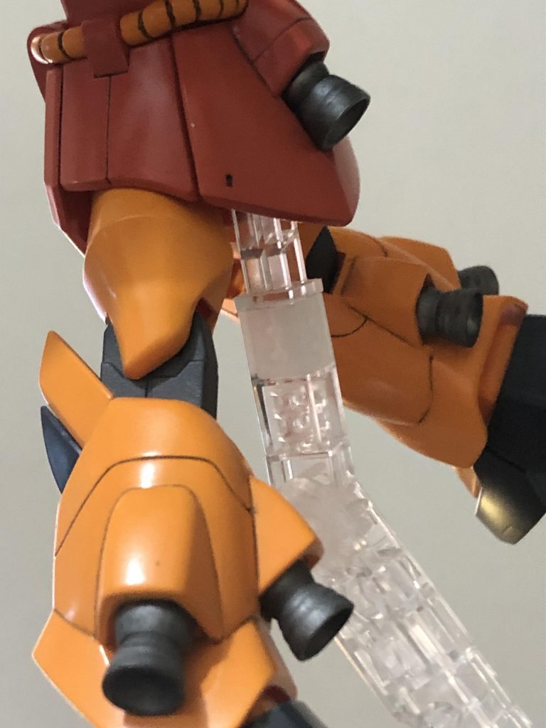 足のバーニアは全て大型化、当時やった工作です。多分WAVE製のバーニアかと思います、