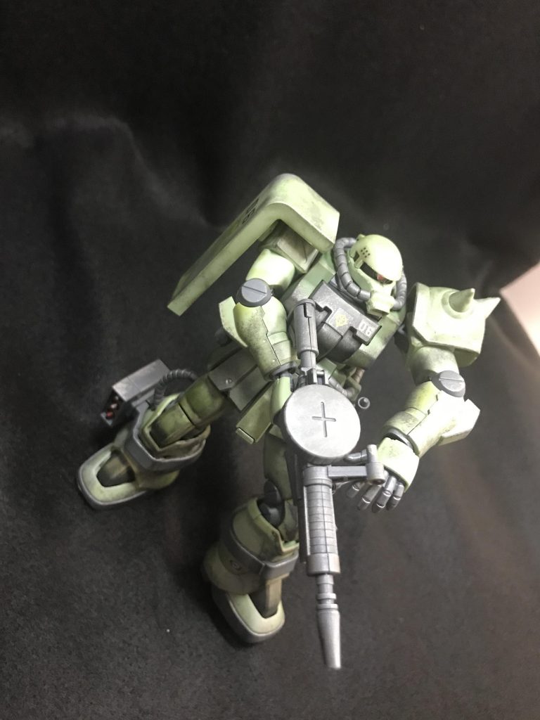 ザクF2ウェザリング–4枚目/制作者：ガンライ