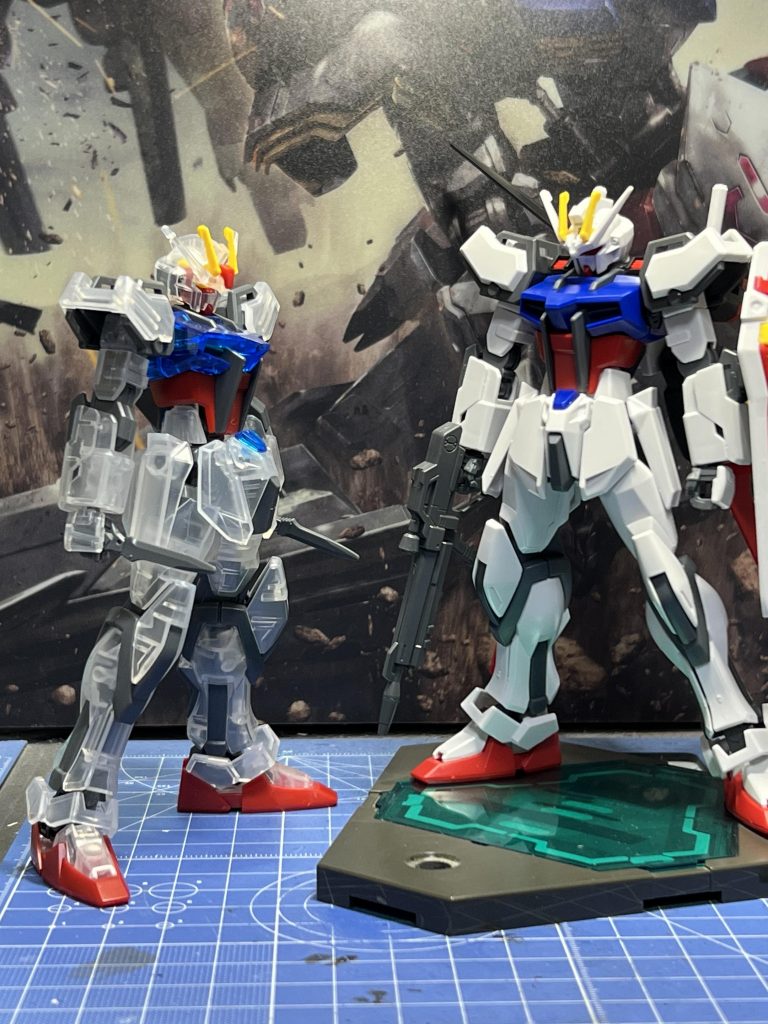 アンテナの赤いパーツを無くしたのでEGストライクから移植しました。