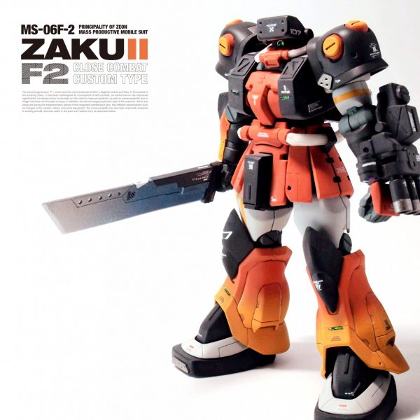 ザクIIF2　現地改修白兵戦特化型 〝SCARAB BEETLE〟