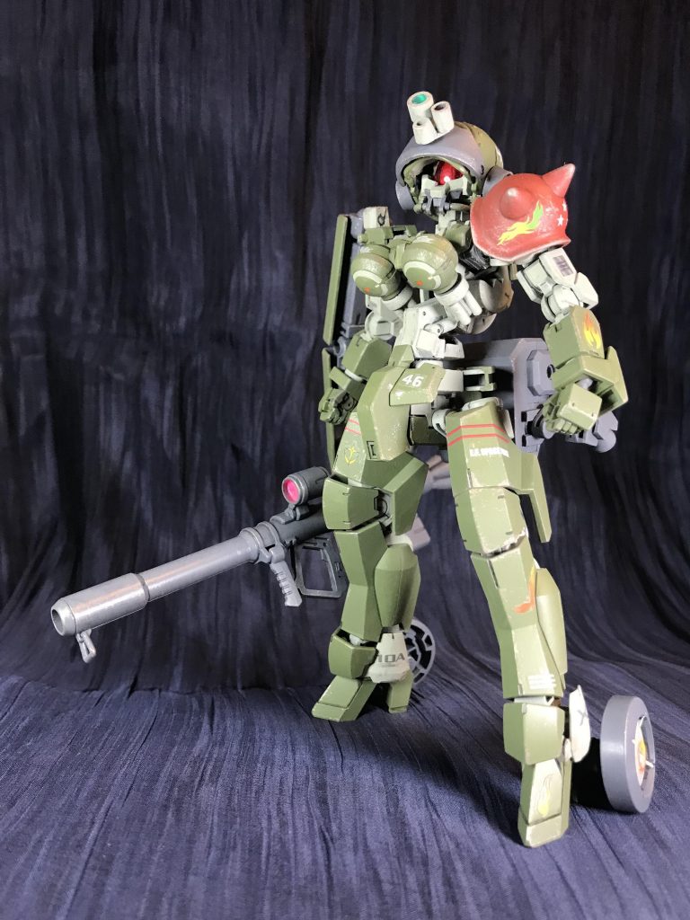 素体には部品取り用に保管してあったHGグレイズを使用。それに30MMやら色々なパーツ使ってます