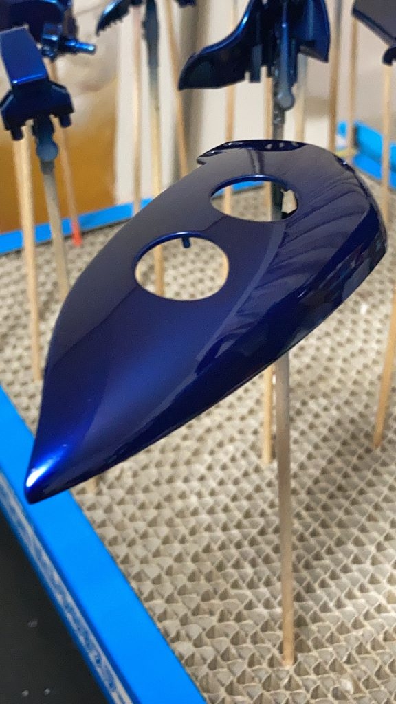 クリアカラーで無理やりピッカピカにしーの