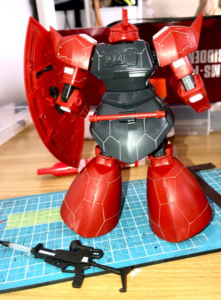 後ろもしっかりスジボリ