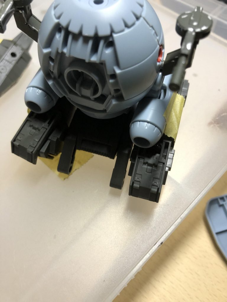 ビークルに固定するところ、ランナーで固定しました