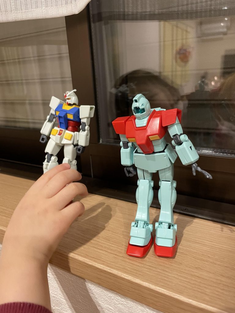 素組状態です。娘のEGガンダムとw