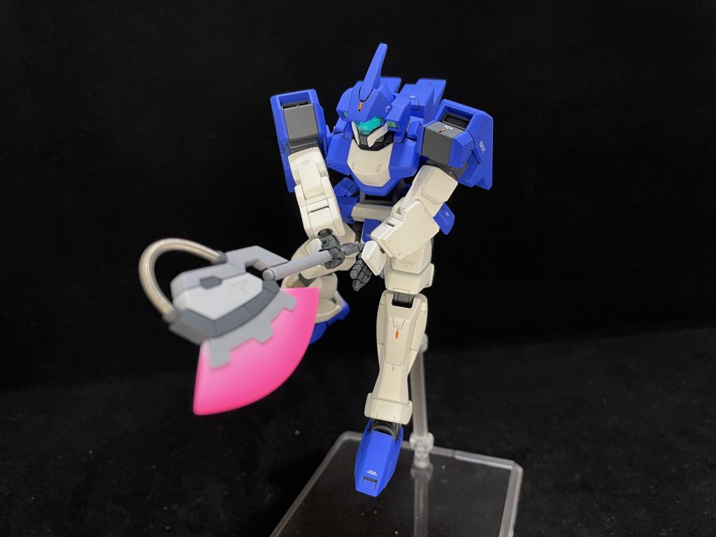 オマケでMOE冒頭でジェノアスⅡが使ってたビームアックスをスクラッチ