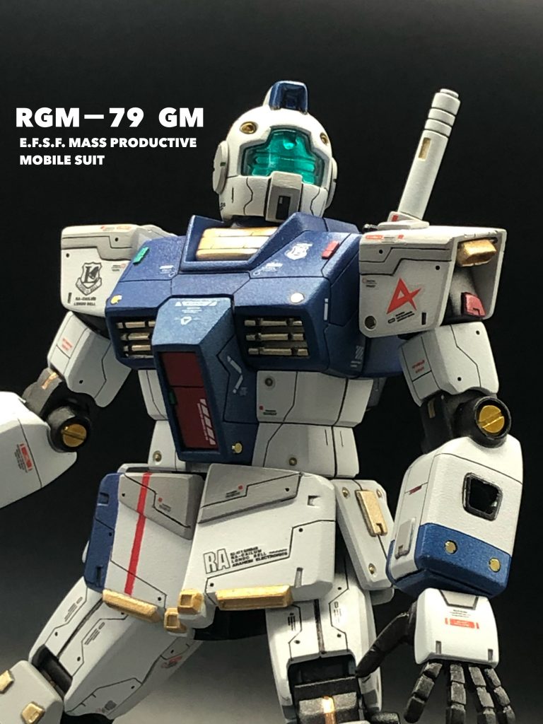 息抜きのつもりでジムを作成し始めたら、色々と凝り出してなんだかんだで3ヶ月の制作期間。今回はRGっぽく見えるように筋彫りと塗り分けを特にがんばってみました。