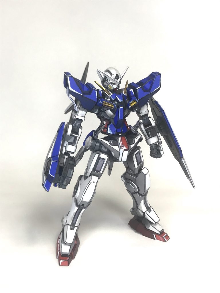 基本は成形色を使い、影やハイライトの部分を塗り足していく感じ。どこに光が当たり影ができるのか、絵心が試されますねこれは！