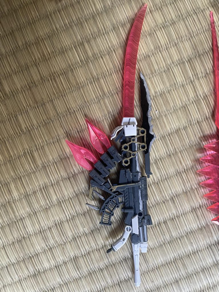 フルクロスの豊富なビームエフェクトパーツがもったいないと感じてつけてみたらムラマサブラスターぽくなったのでそこから妄想爆発!実体剣とビームソードの一体化、ほんと好き