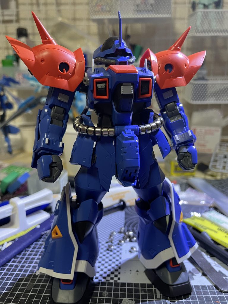 首も1mmほど延長しました。