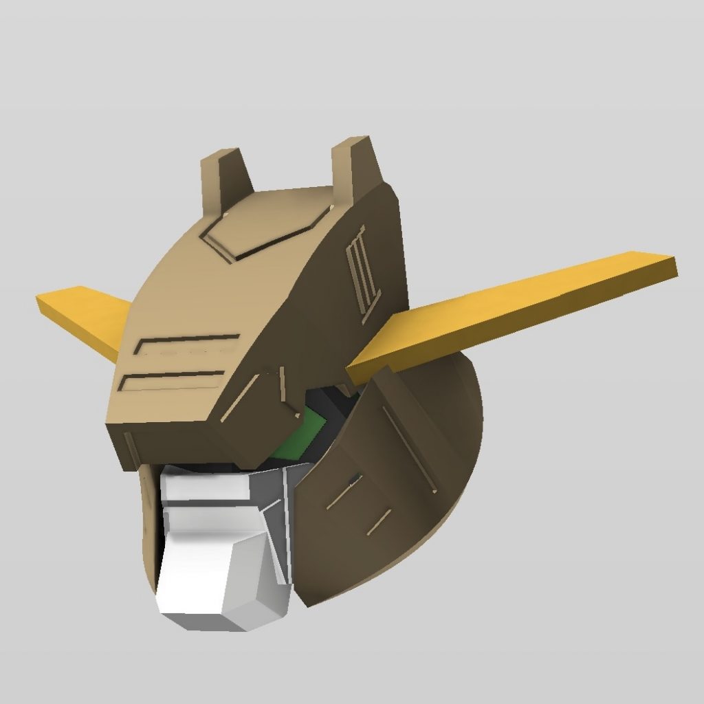 頭部３Dモデリングです、この状態はまだ完成ではあしませんがなんとか納得のいく造形になったと思います。