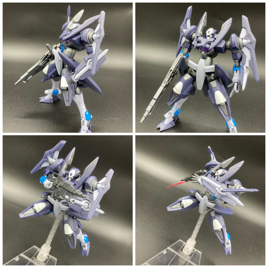 アドヴァンスドジンクスです!頭部はそのままです。ライフルが強化され銃剣として使えます!機動力が非常に高いです! 慣れてきて機動力の高い形態で戦う