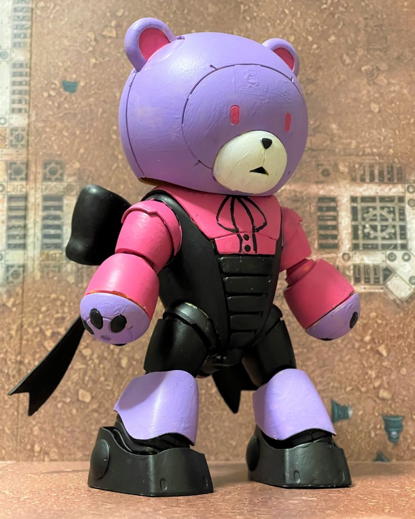 (   。￣v￣。)ﾉ 襟元のリボンは筆で描いています。