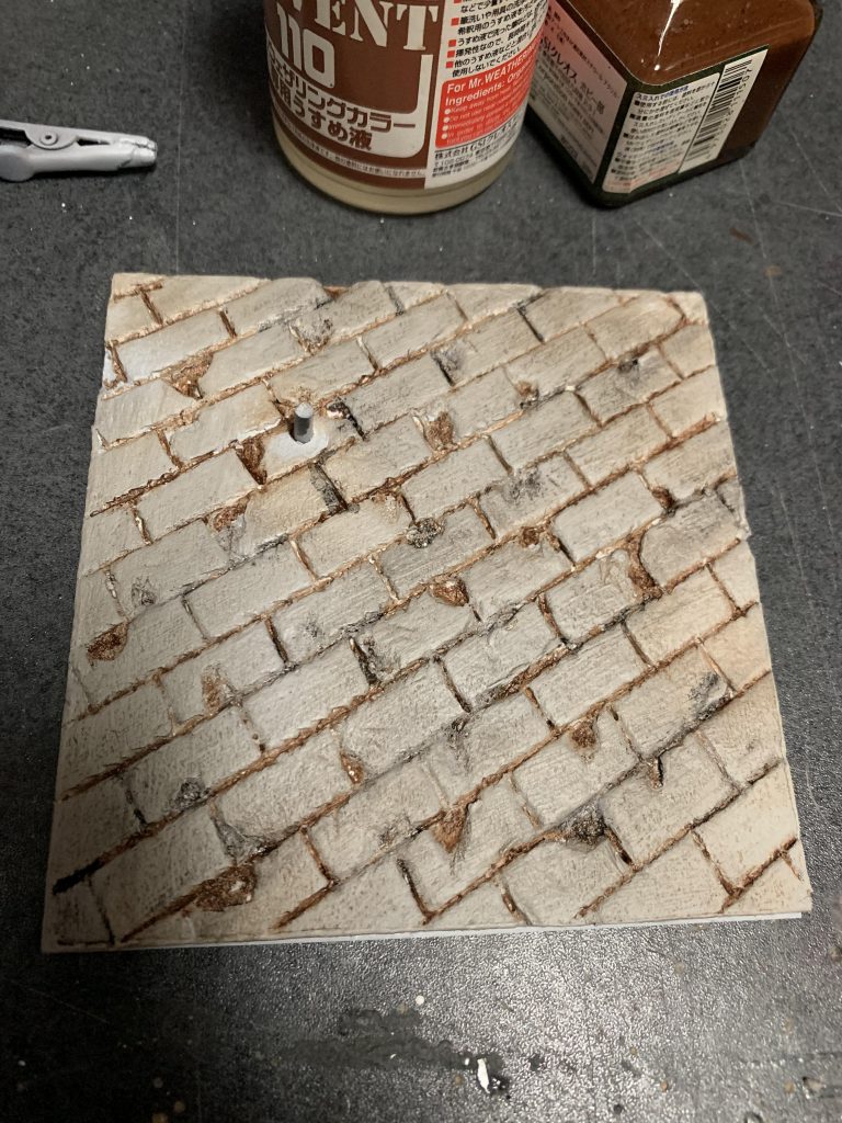 乾ききる前に拭き取るとこんな感じ