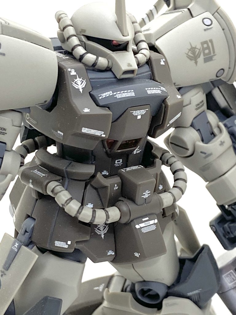 ウサ男の世界観でのMS08小隊も次でラストでこのグフ・フライトタイプを撃ち落とした冷徹な狙撃手が最後の機体になります。