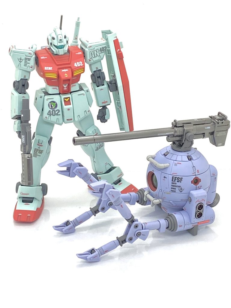 キットでも劇中でも一緒でしたジム改(スタンダードカラー)と。ジムとボールはやはり名コンビです。