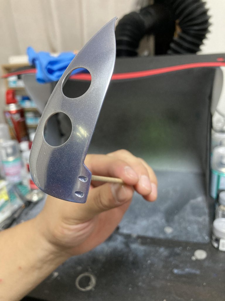 プレミアムミラークロームを吹いたものの傷だらけで無駄にしーの