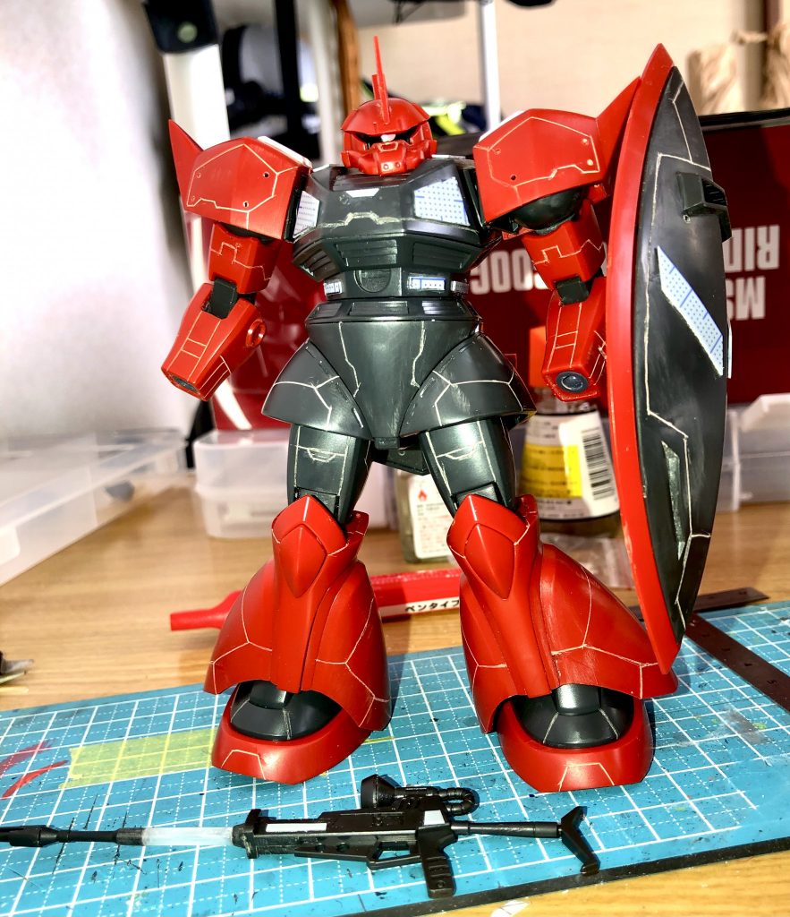 元がジョニーライデンなので赤、クロスベースです。