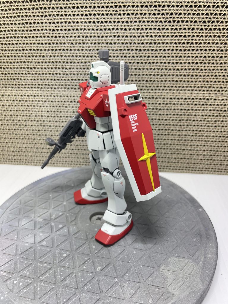 初投稿！HGUCジム（エース機）　プチ改造–2枚目/制作者：@かませいの